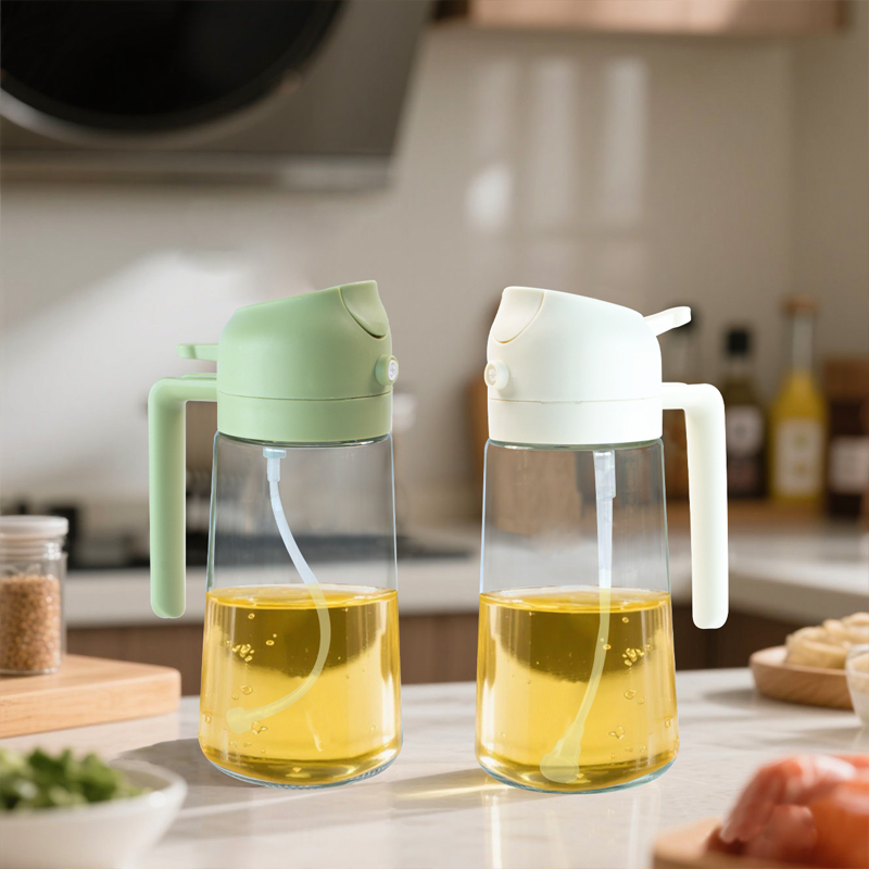 Cooking Oil Dispenser Bottle Olive Oil Glass Sprayer for Kitchen
